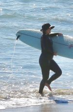 LEIGHTON MEESTER in Wetsuit Surfing in Malibu 12/15/2020
