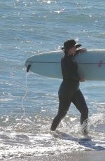 LEIGHTON MEESTER in Wetsuit Surfing in Malibu 12/15/2020