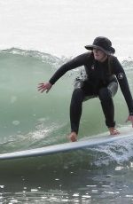 LEIGHTON MEESTER in Wetsuit Surfing in Malibu 12/27/2020