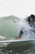 LEIGHTON MEESTER in Wetsuit Surfing in Malibu 12/27/2020