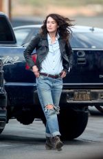 LENA HEADEY on the Set of Gypsy Moon in Los Angeles 12/08/2020
