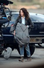 LENA HEADEY on the Set of Gypsy Moon in Los Angeles 12/08/2020