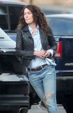 LENA HEADEY on the Set of Gypsy Moon in Los Angeles 12/08/2020