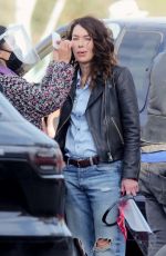 LENA HEADEY on the Set of Gypsy Moon in Los Angeles 12/08/2020