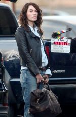 LENA HEADEY on the Set of Gypsy Moon in Los Angeles 12/08/2020