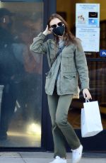 LILY COLLINS at a Post Office in Beverly Hills 12/14/2020