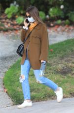 LILY COLLINS Out and About in Beverly Hills 12/08/2020