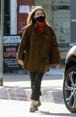 LILY COLLINS Out Shopping in West Hollywood 12/17/2020