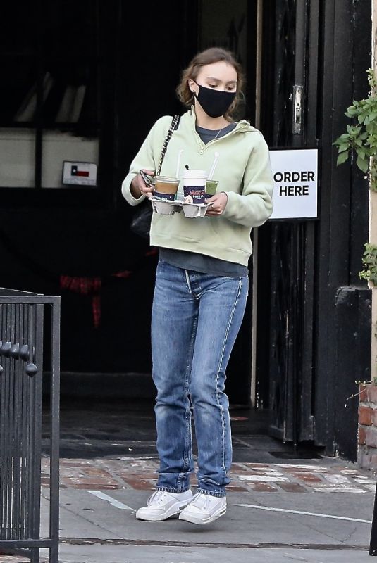 LILY-ROSE DEPP Out Shopping on Melrose Place in Hollywood 12/17/2020