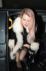 LOTTIE MOSS Leaves Ivy Chelsea Garden in London 12/02/2020