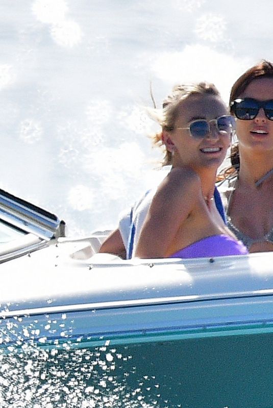 LUCY and TIFFANY WATSON at a Boat in Barbados 12/26/2020