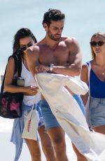 LUCY and TIFFANY WATSON Out at a Beach in Barbados 12/25/2020