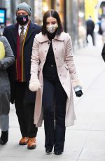 LUCY HALE Arrives on the Set of Dick Clark