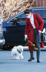 LUCY HALE Out with Her Dog in New York 12/06/2020