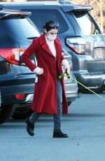 LUCY HALE Out with Her Dog in New York 12/06/2020