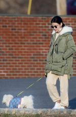 LUCY HALE Out with Her Dog in New York 12/13/2020