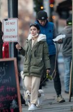 LUCY HALE Out with Her Dog in New York 12/13/2020