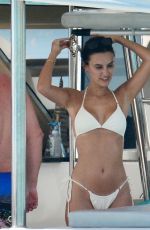 LUCY WATSON in Bikini at a Boat in Barbados 12/30/2020