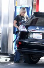 MALIN AKERMAN at a Gas Station in Los Feliz 12/20/2020