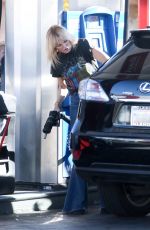 MALIN AKERMAN at a Gas Station in Los Feliz 12/20/2020