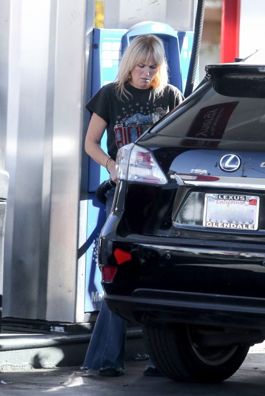 MALIN AKERMAN at a Gas Station in Los Feliz 12/20/2020