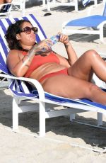 MALIN ANDERSSON in Bikini at a Beach in Dubai 12/15/2020