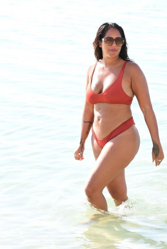 MALIN ANDERSSON in Bikini at a Beach in Dubai 12/15/2020