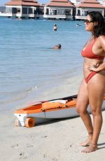 MALIN ANDERSSON in Bikini at a Beach in Dubai 12/15/2020