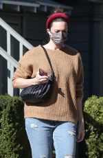 MANDY MOORE in Ripped Denim Out in Los Angeles 12/02/2020