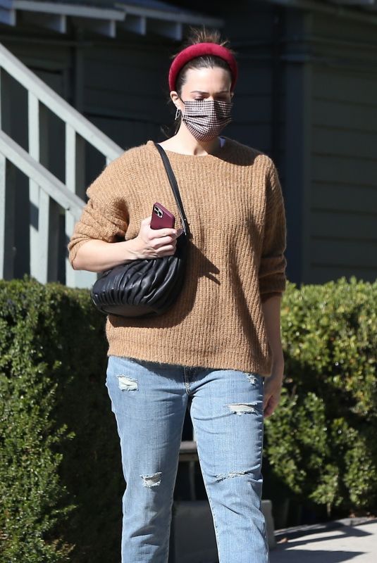 MANDY MOORE in Ripped Denim Out in Los Angeles 12/02/2020