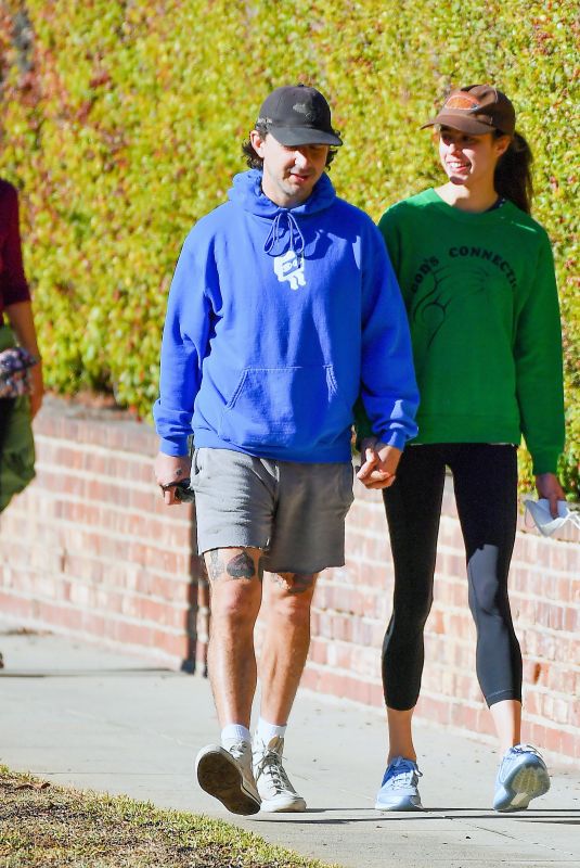 MARGARET QUALLEY and Shia LaBeouf Out at a Park in Pasadena 12/22/2020