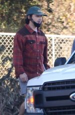 MARGARET QUALLEY and Shia LaBeouf Out Hiking in Pasadena 12/22/2020