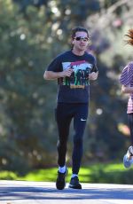 MARGARET QUALLEY and Shia LaBeouf Out Jogging in Pasadena 12/20/2020