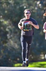 MARGARET QUALLEY and Shia LaBeouf Out Jogging in Pasadena 12/20/2020
