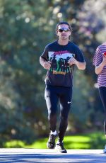 MARGARET QUALLEY and Shia LaBeouf Out Jogging in Pasadena 12/20/2020