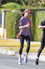 MARGARET QUALLEY and Shia LaBeouf Out Jogging in Pasadena 12/20/2020
