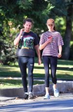 MARGARET QUALLEY and Shia LaBeouf Out Jogging in Pasadena 12/20/2020
