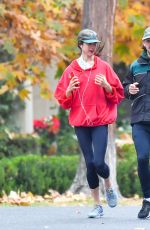 MARGARET QUALLEY and Shia LaBeouf Out Jogging in Pasadena 12/29/2020