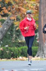 MARGARET QUALLEY and Shia LaBeouf Out Jogging in Pasadena 12/29/2020