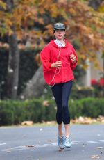MARGARET QUALLEY and Shia LaBeouf Out Jogging in Pasadena 12/29/2020