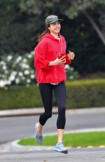 MARGARET QUALLEY and Shia LaBeouf Out Jogging in Pasadena 12/29/2020