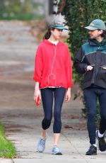 MARGARET QUALLEY and Shia LaBeouf Out Jogging in Pasadena 12/29/2020