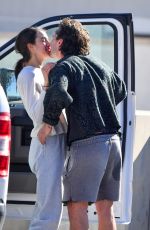 MARGARET QUALLEY and Shia LaBeouf Out Kissing at LAX Airport 12/19/2020