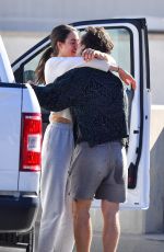 MARGARET QUALLEY and Shia LaBeouf Out Kissing at LAX Airport 12/19/2020