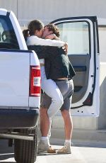 MARGARET QUALLEY and Shia LaBeouf Out Kissing at LAX Airport 12/19/2020