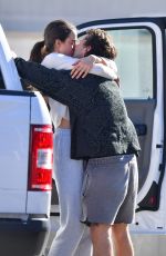 MARGARET QUALLEY and Shia LaBeouf Out Kissing at LAX Airport 12/19/2020