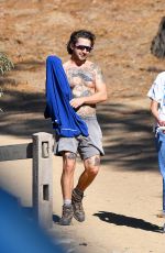 MARGARET QUALLEY and Shia LaBeouf Picking up Lunch at Stamp Foods in Los Feliz 12/26/2020