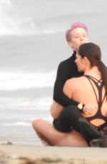 MEGAN RAPINOE and SUE BIRD Celebrates Engagement at a Beach in Malibu 12/07/2020