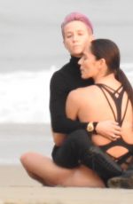 MEGAN RAPINOE and SUE BIRD Celebrates Engagement at a Beach in Malibu 12/07/2020