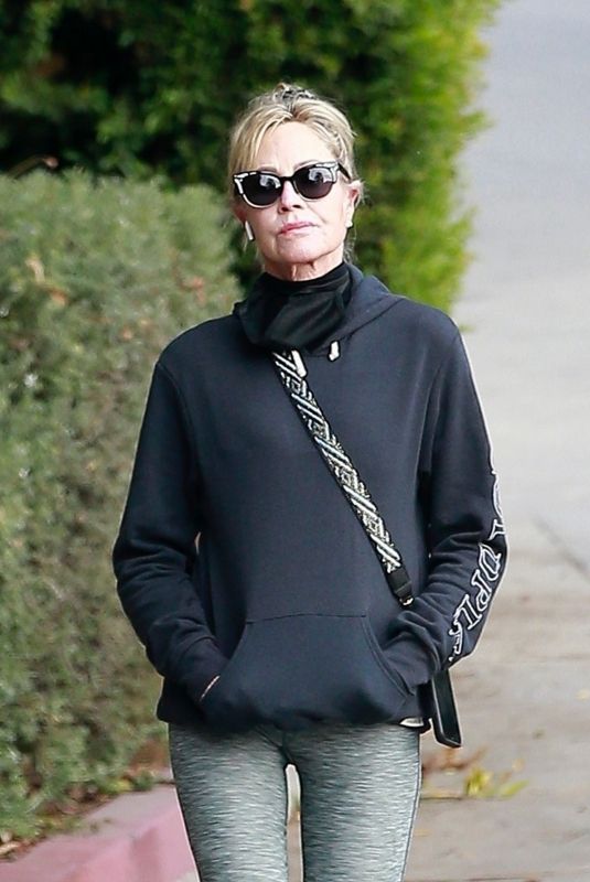 MELANIE GRIFFITH Out for Afternoon Walk in Beverly Hills 12/13/2020